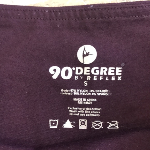 90 Degree by Reflex Eggplant Leggings - Picture 4 of 4